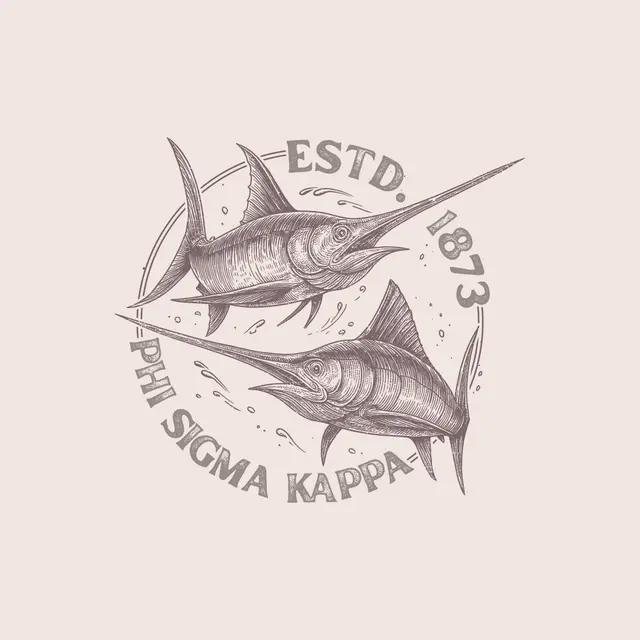 Phi Sigma Kappa Swordfish Illustration PR Shirt