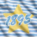 Chi Omega Striped Star Graphic PR Shorts