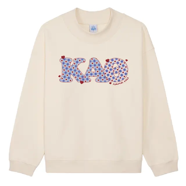 Kappa Alpha Theta Checkered Heart Formal Sweater 2
