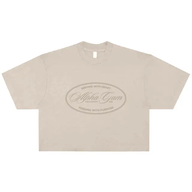 Alpha Gamma Delta Script Oval Philanthropy Shirt 2