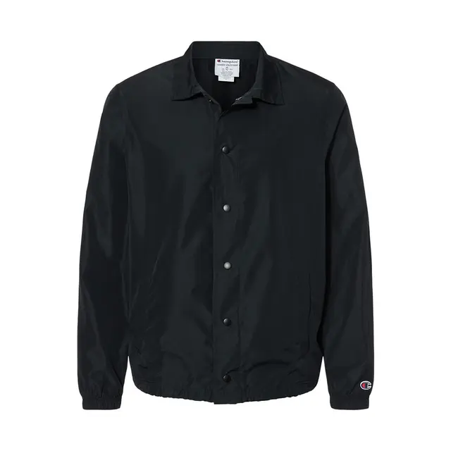 Champion Coach's Jacket co126 Black Front