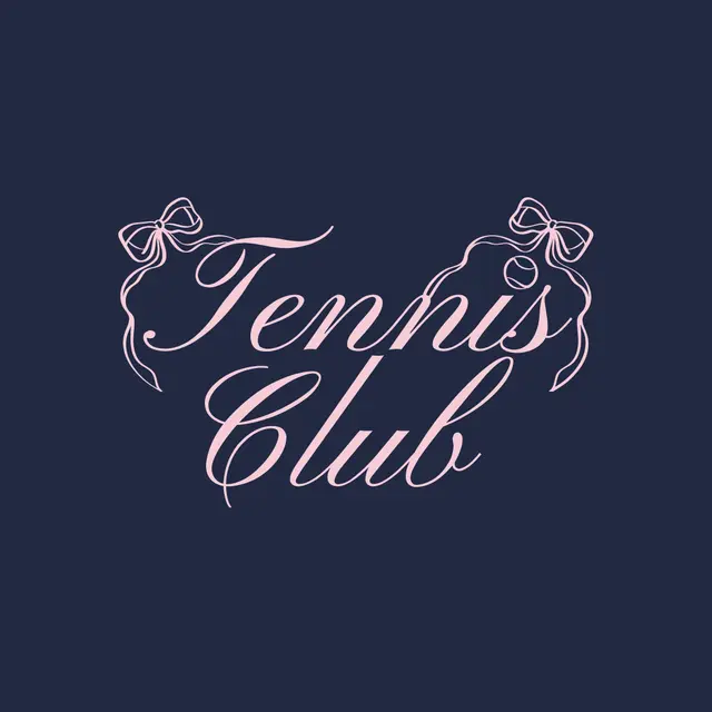 Tennis Club Script Bow PR Hoodie