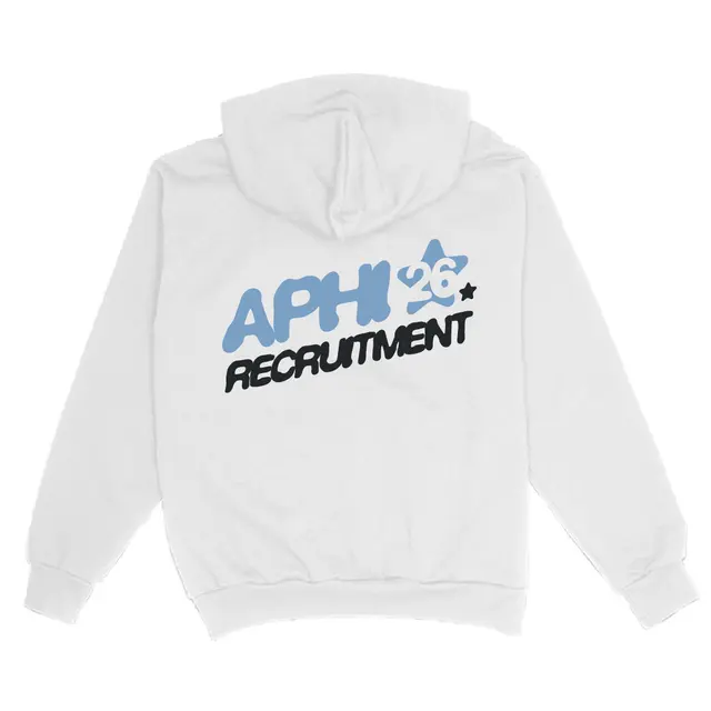 Alpha Phi Star and Bubble Text Recruitment Hoodie 2
