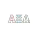 Alpha Xi Delta Plaid and Striped Letters PR Shirt