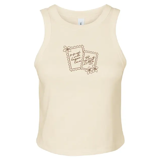 Kappa Kappa Gamma Stamp Script Big Little Reveal Tank 2