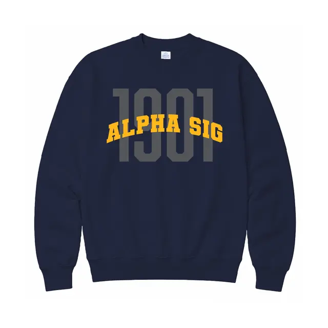 Alpha Sigma Alpha Block Lettering PR Crewneck 2