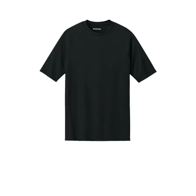 PosiCharge Compression 1/2-Sleeve Tee Black Front