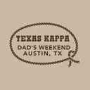 Kappa Kappa Gamma Rope Border Text Dad's Weekend Hat