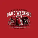Delta Gamma Football Graphic Dad's Weekend Shirt
