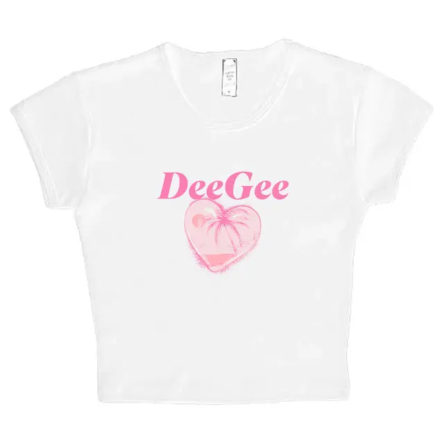 Delta Gamma Pink Heart Palm Tree PR Shirt 2