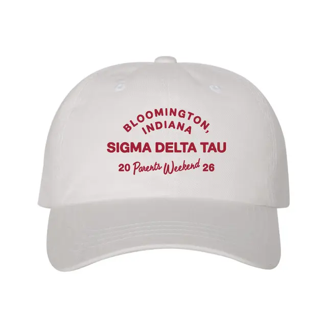 Sigma Delta Tau Arched Text Parents Weekend Hat 2