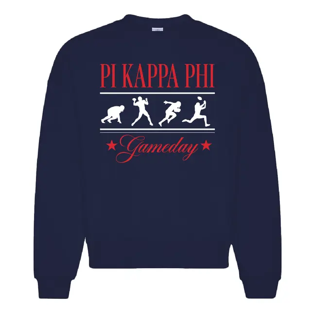 Pi Kappa Phi Action Silhouettes Game Day Crewneck 2