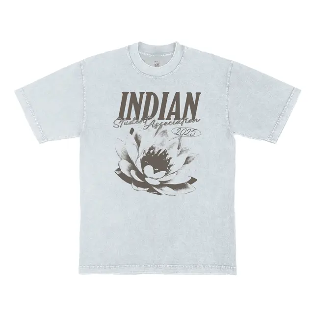 Indian Student Association Lotus Text PR Shirt 2