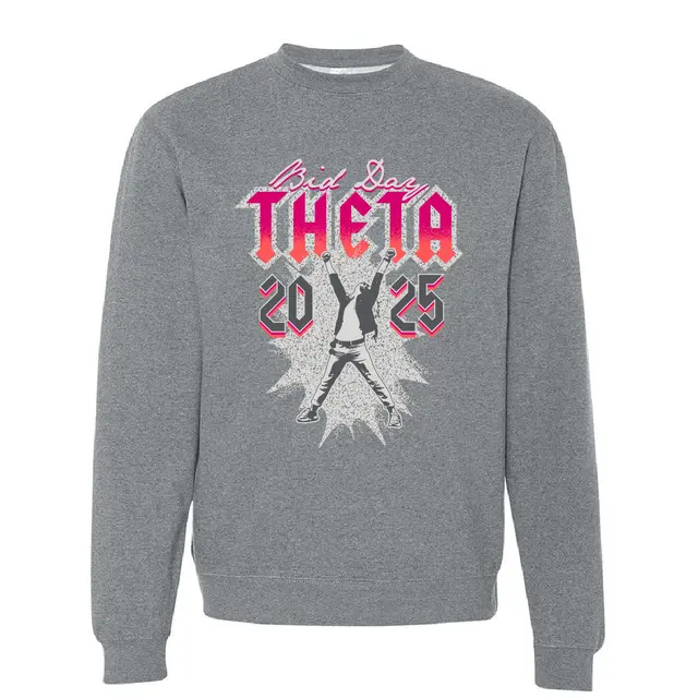 Kappa Alpha Theta Energetic Figure Bid Day Crewneck 2