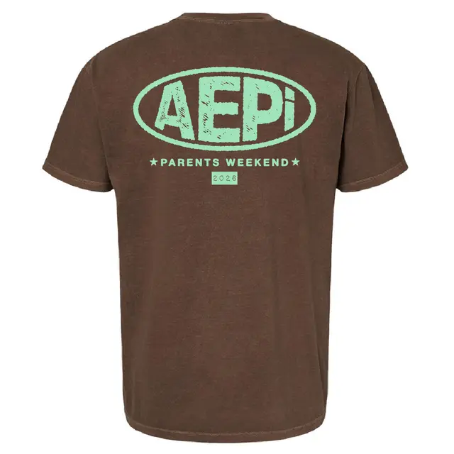 Alpha Epsilon Pi Distressed Oval Logo Parent's Weekend Shirt 2