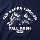 Tau Kappa Epsilon astronaut graphic Rush hoodie