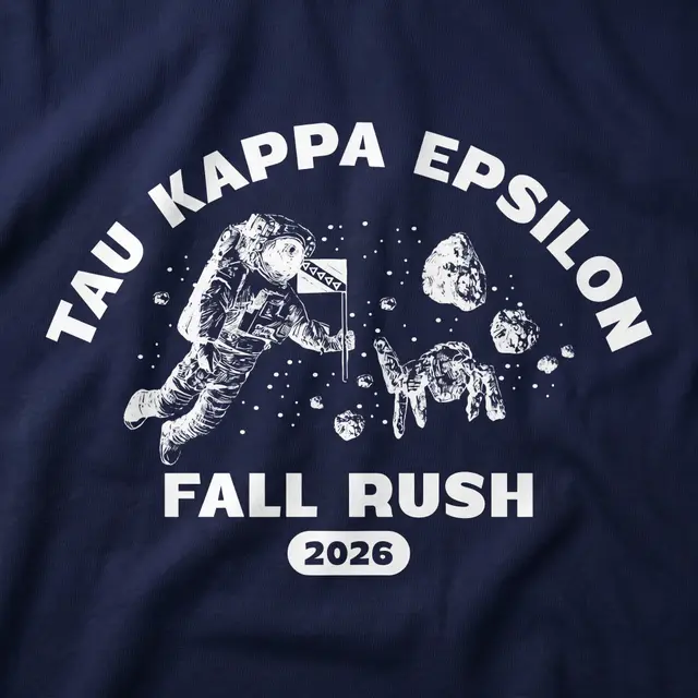 Tau Kappa Epsilon astronaut graphic Rush hoodie