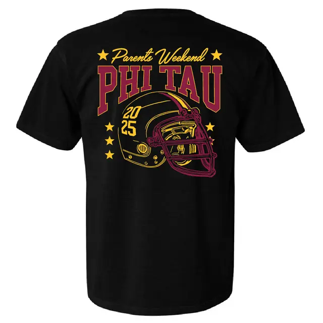Phi Kappa Tau Football Helmet Parent's Weekend Shirt 2