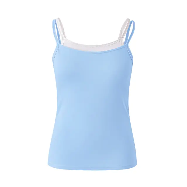 Fresh Prints FP122 Bailey Layered Tank Light Blue White mto Back