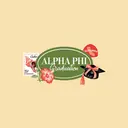 Alpha Phi Floral Stamp with Trencher Graduation Shirt
