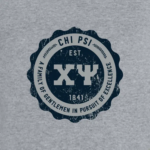 Chi Psi Distressed Seal PR Shirt