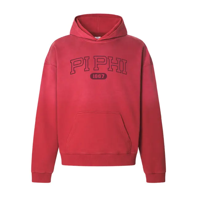 Pi Beta Phi Stacked Serif Text PR Hoodie 2