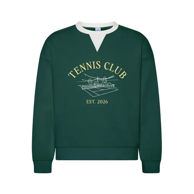 Tennis Team Illustrated Court String Lights PR Sweater 2