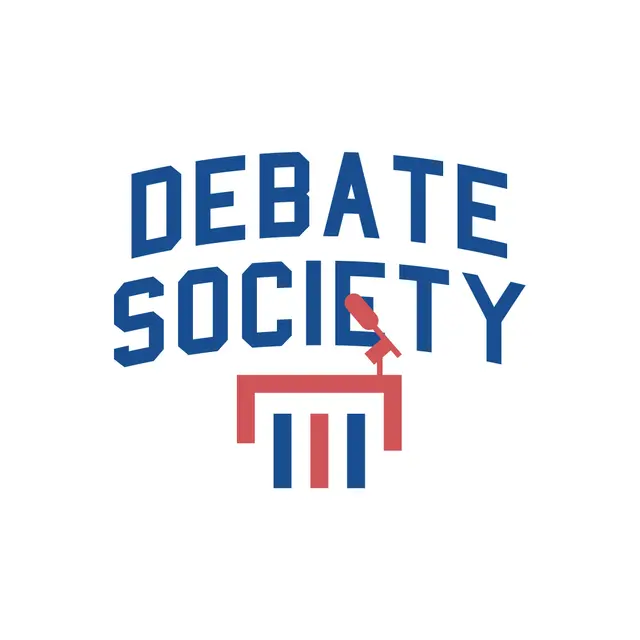 Debate Society Bold Block Font PR Polo