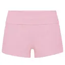 FP100 Lindsey Fold-over Lounge Shorts Baby Pink Front