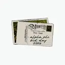 Alpha Phi Vintage Postcard Bid Day Tank