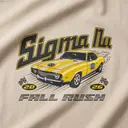 Sigma Nu Vintage Car Graphic Rush Shirt