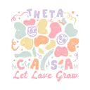 Kappa Alpha Theta Floral Playful Design Tanks