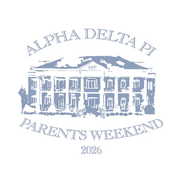 Alpha Delta Pi Elegant House Sketch Parents Weekend Shirt