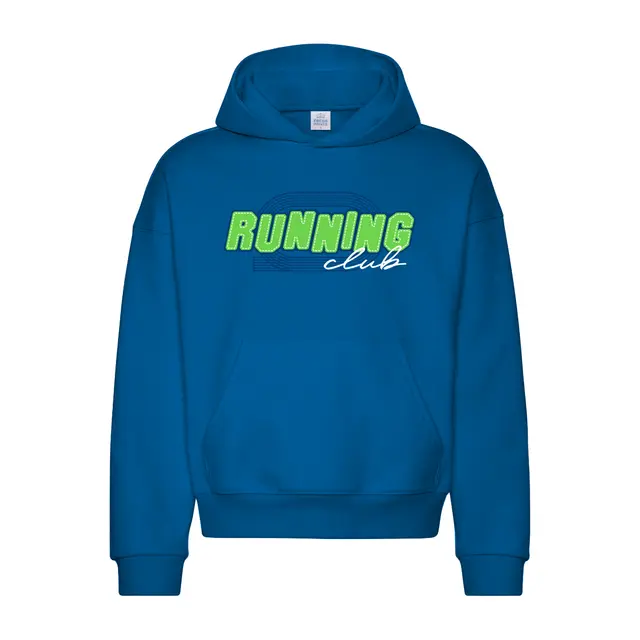 Running Club Bold Block Lettering PR Hoodie 2