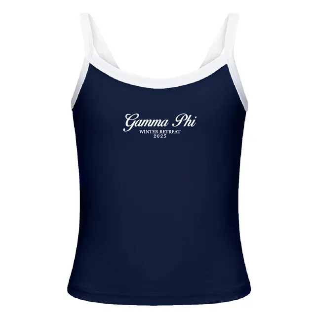 Gamma Phi Elegant Script Winter Retreat Tank 2
