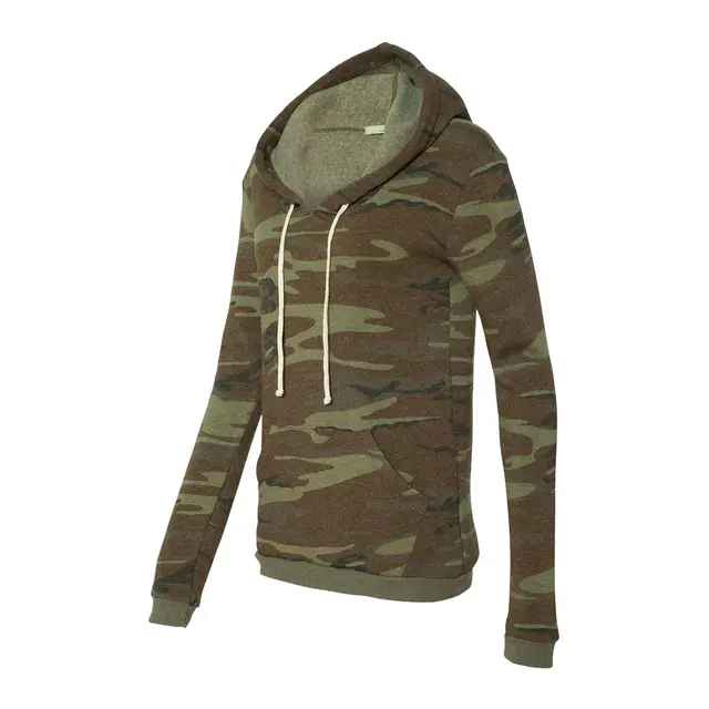 Alternative Ladies' Athletics Eco-Fleece Hoodie 09596f2 Camo Left