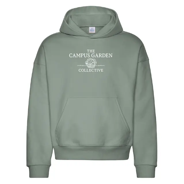 Campus Garden Collective Cabbage Illustration with Serif Text PR Hoodie 2