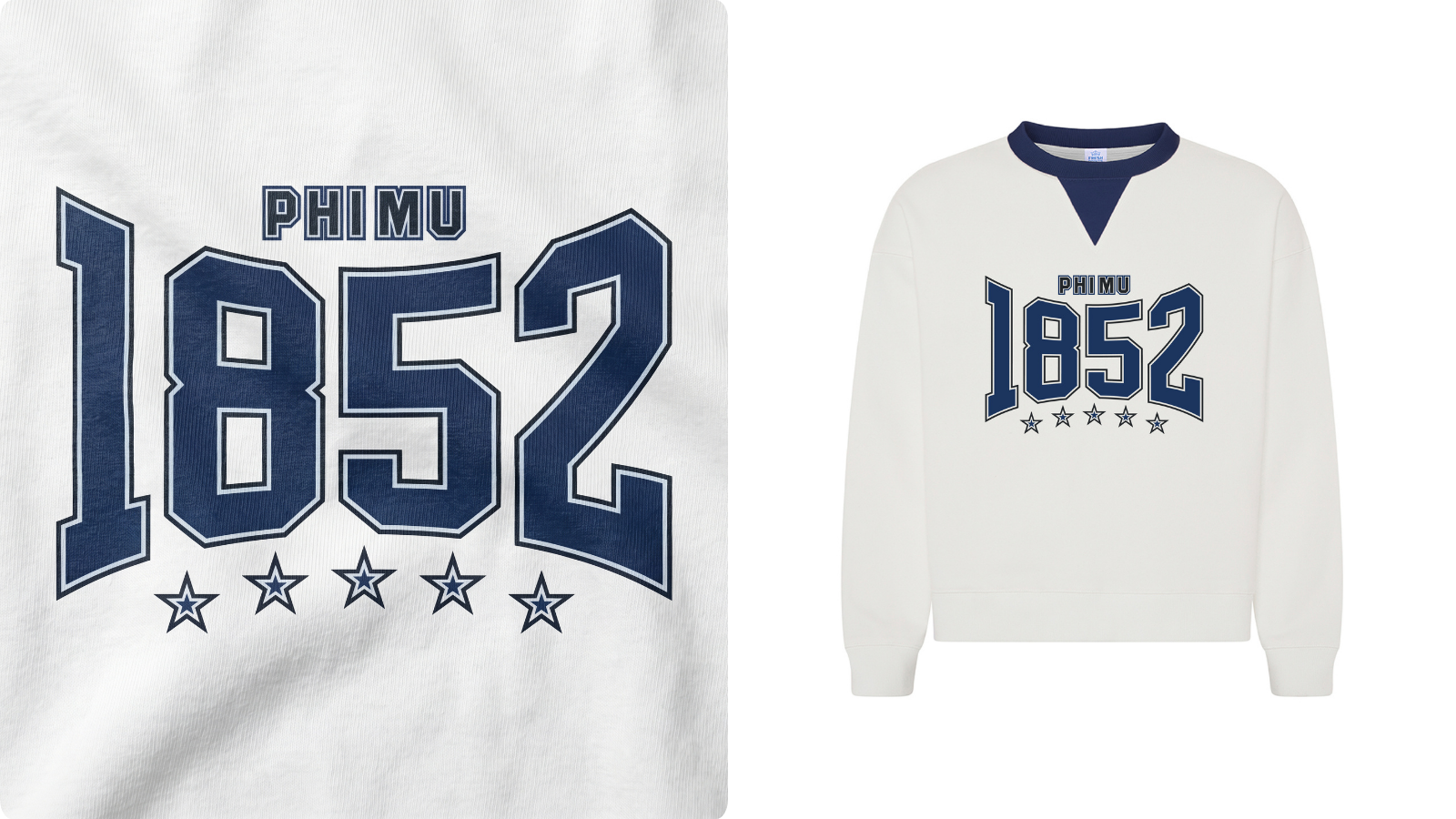 Phi Mu Bold Lettering PR Sweater
