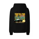 Theta Chi Retro Car Palm Graphic Formal Hoodie 2