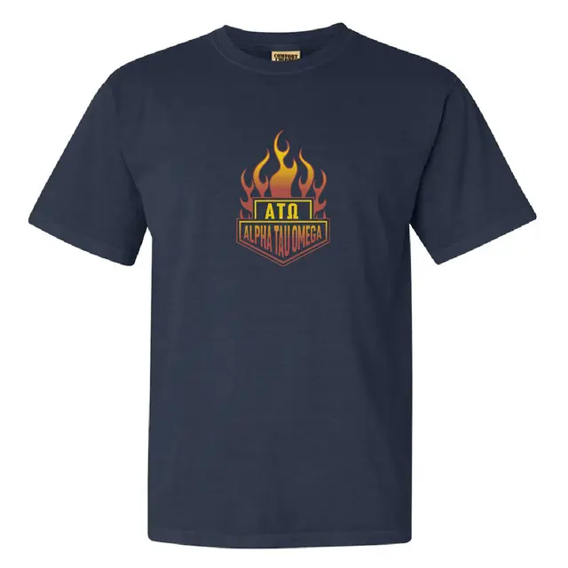Alpha Tau Omega Bold Flames PR Shirt 2