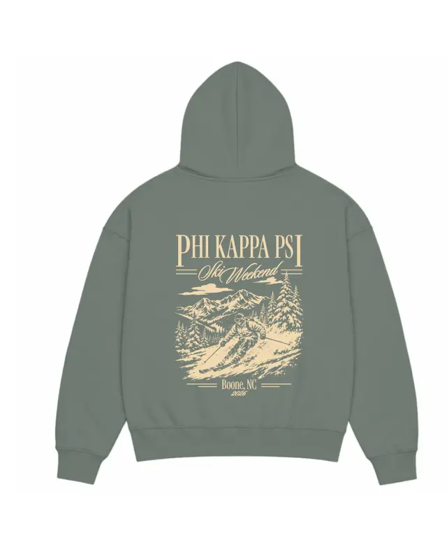 Phi Kappa Psi Mountain Ski Graphic PR Hoodie