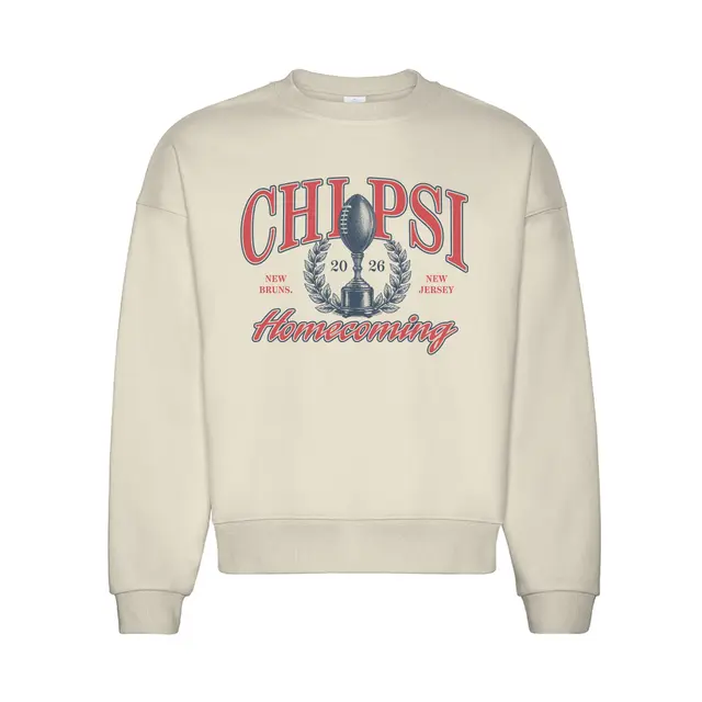 Chi Psi Trophy Football Ceremony Homecoming Crewneck 2