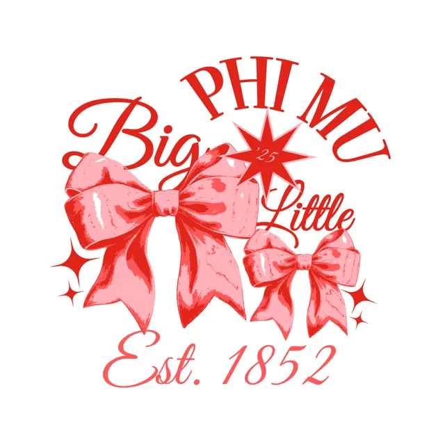 Phi Mu Bold Bow Big Little Shirt