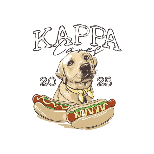 Kappa Kappa Gamma Dog and Hotdog Philanthropy Shirt