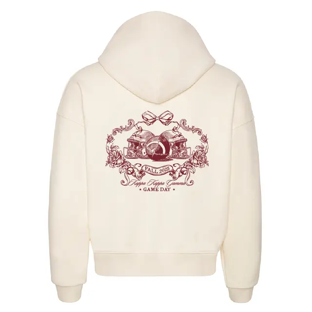Kappa Kappa Gamma Floral Football Game Day Hoodie 2