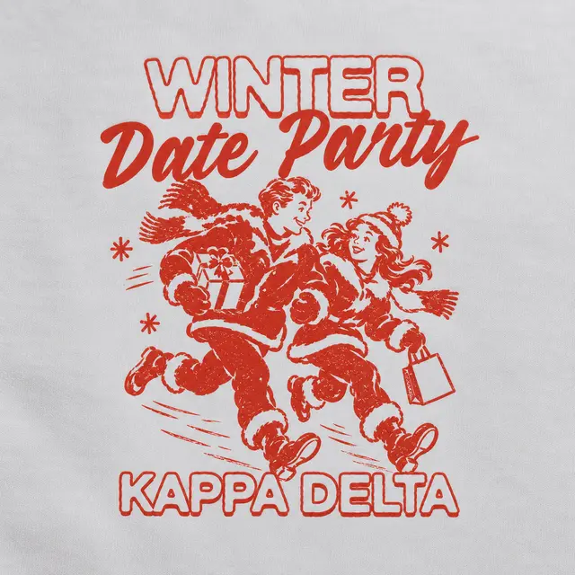 Kappa Delta Winter Celebration Illustrative Date Party Shirt