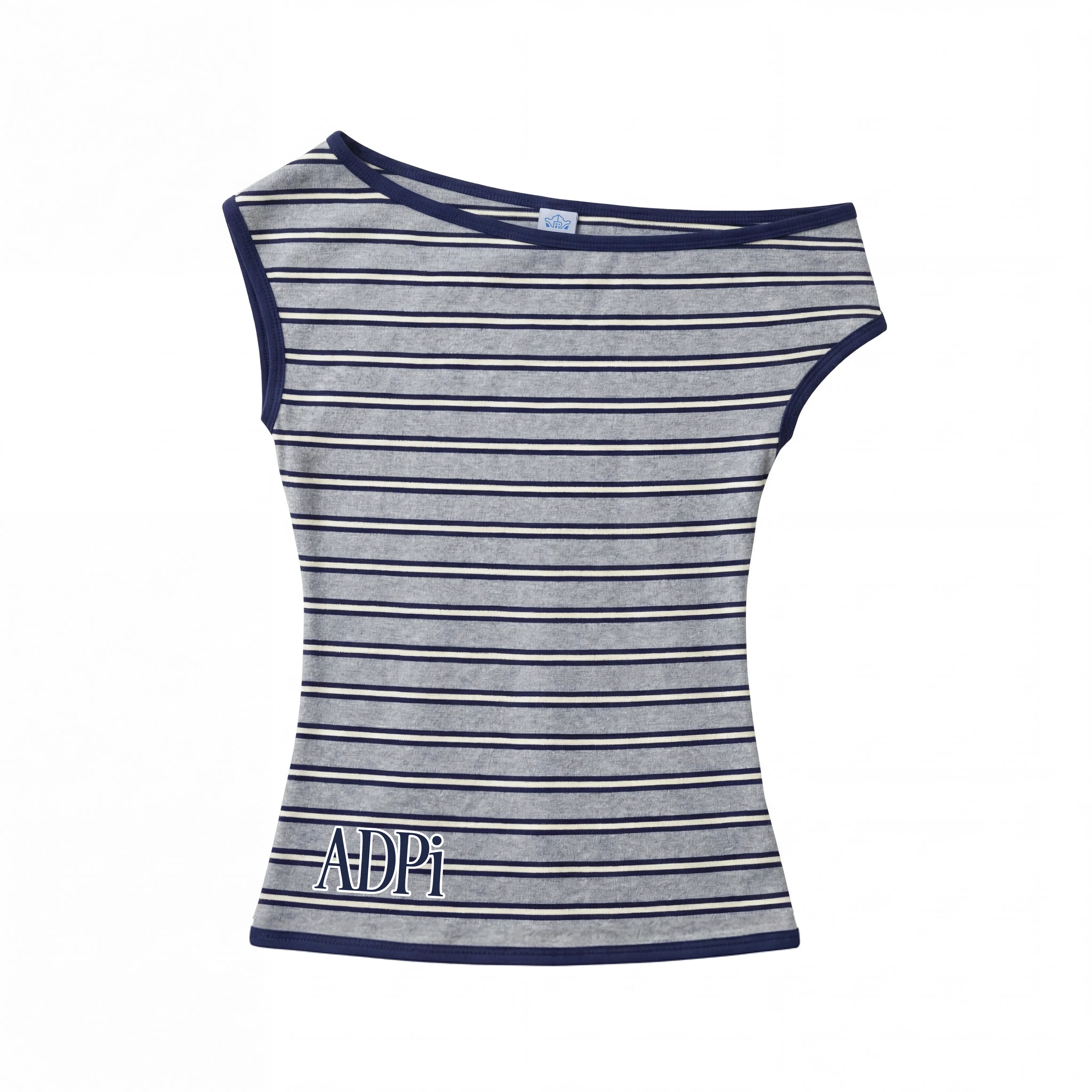 Sidelines Striped Off-the-Shoulder Top