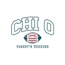 Chi Omega Football Graphic Parent's Weekend Sweater