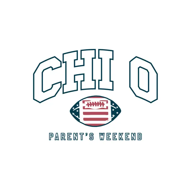 Chi Omega Football Graphic Parent's Weekend Sweater