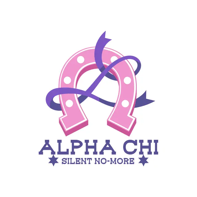 Alpha Chi Omega Pink Horseshoe Philanthropy Tank